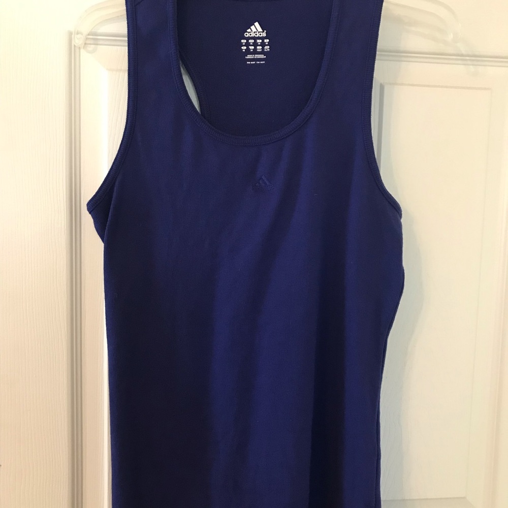 Adidas purplish-blue workout tank top XL